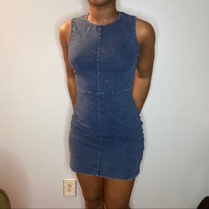 Denim Mini/Midi Dress